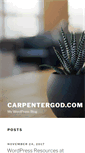 Mobile Screenshot of carpentergod.com